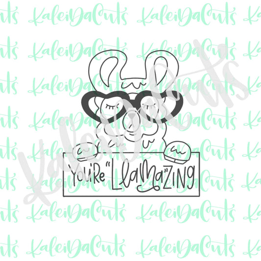 Llama Plaque Cookie Cutter