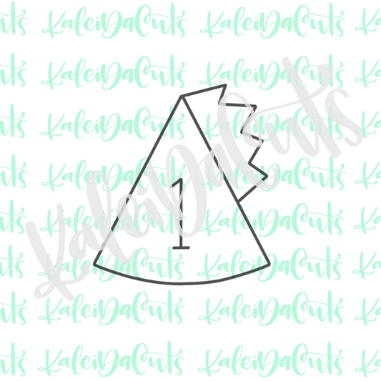 Dino Party Hat Cookie Cutter