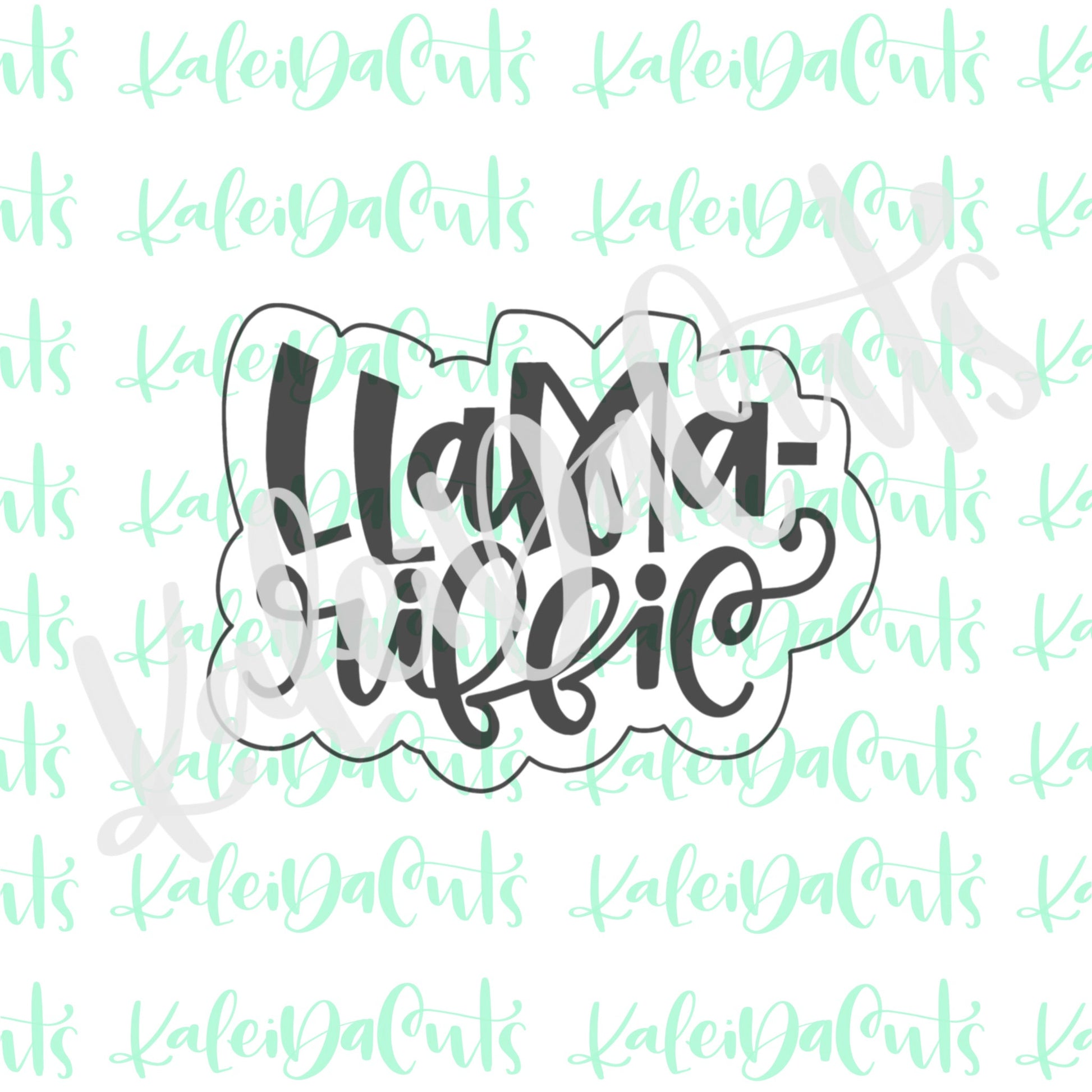 Llama-riffic Lettering Cookie Cutter