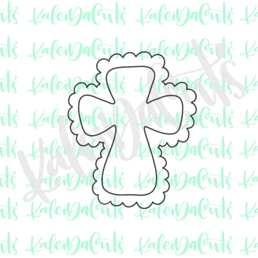 Scallop Cross Cookie Cutter