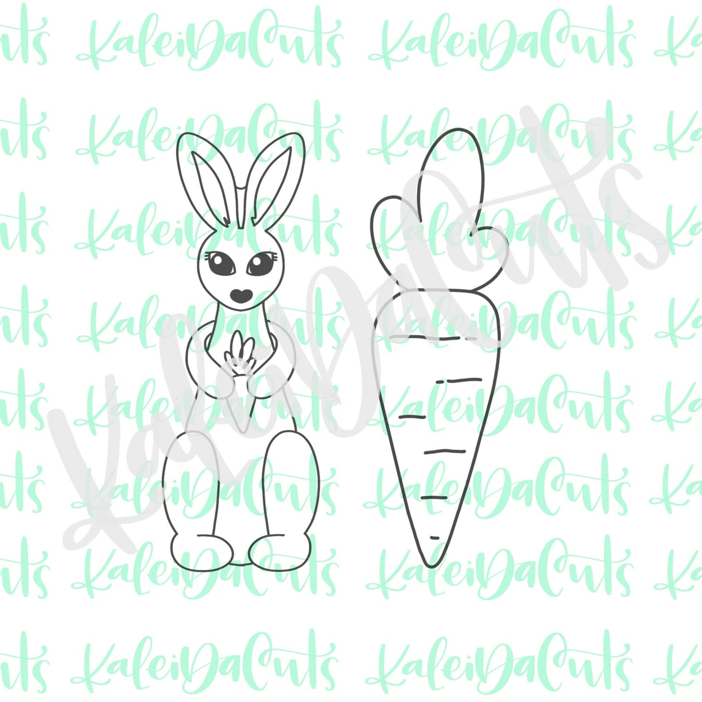 Skinny Easter Set of 2 Cookie Cutters