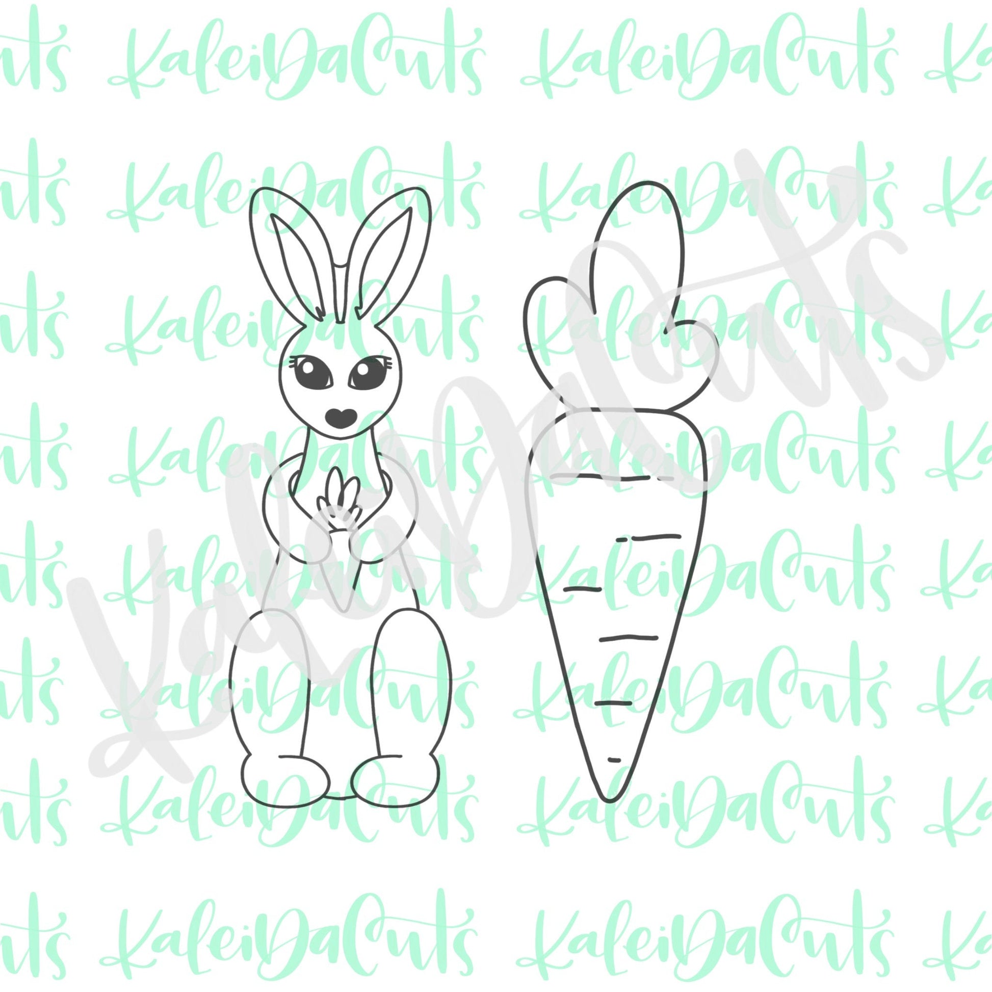 Skinny Easter Set of 2 Cookie Cutters