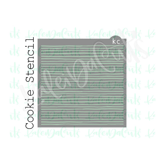 Uneven Stripes Pattern Stencil