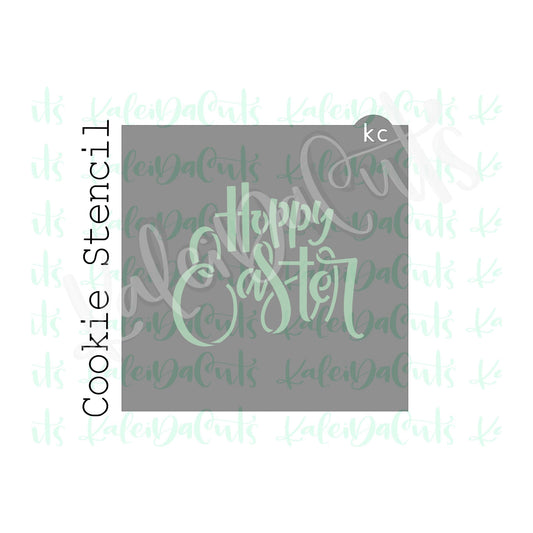 Hoppy Easter Stencil - 4 inch design