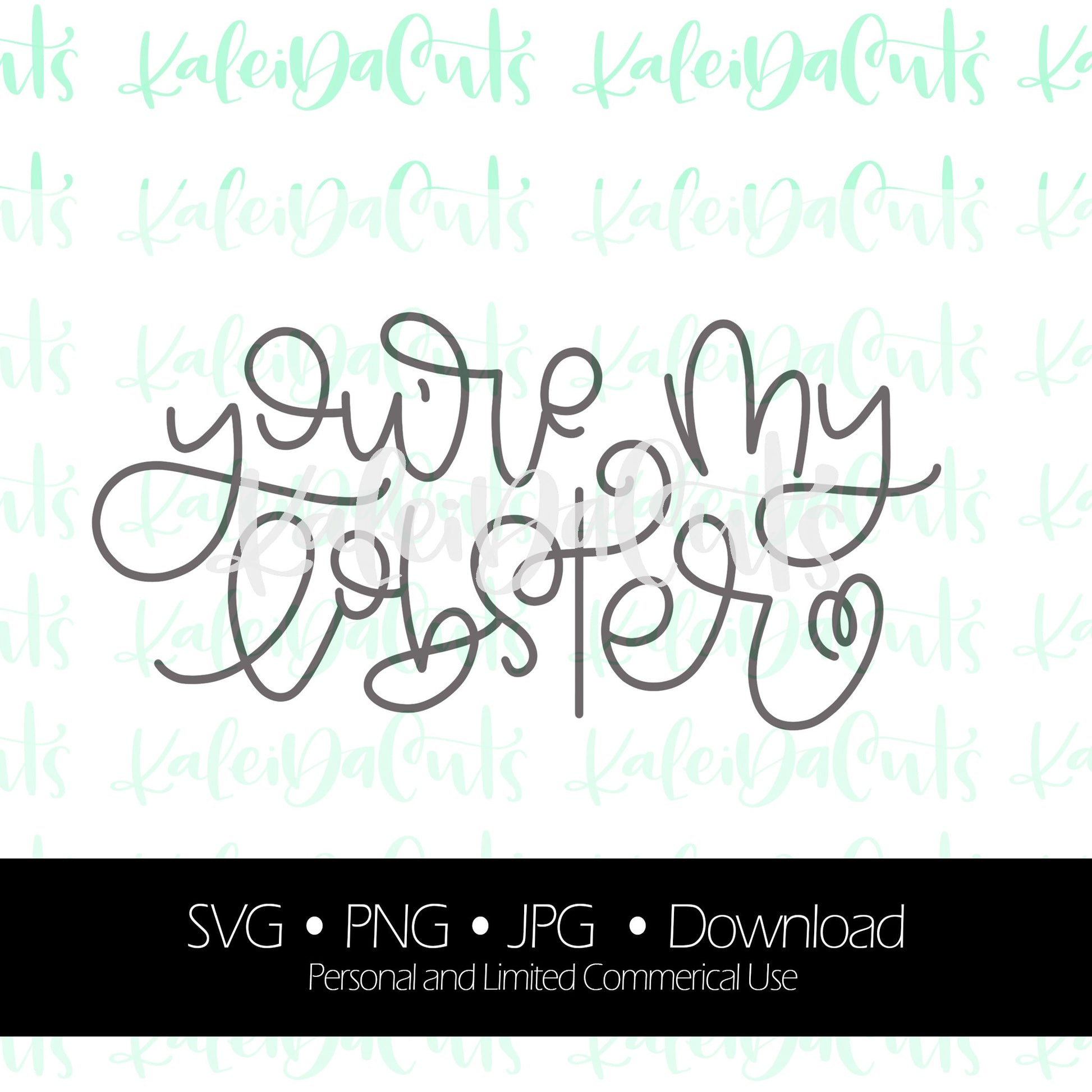 You're My Lobster Lettering. SVG. Personal and Limited Commercial Use. KaleidaCuts Handlettering.