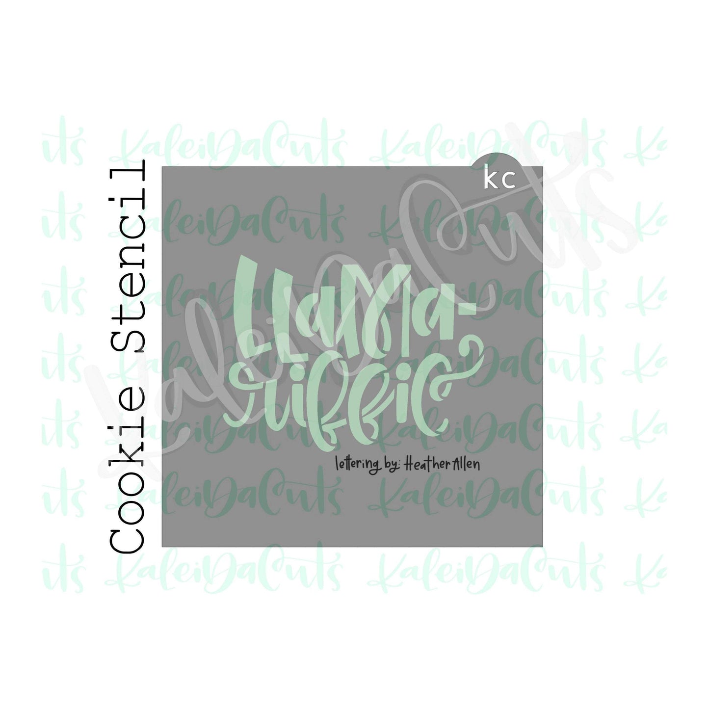 4" Llama-riffic Stencil