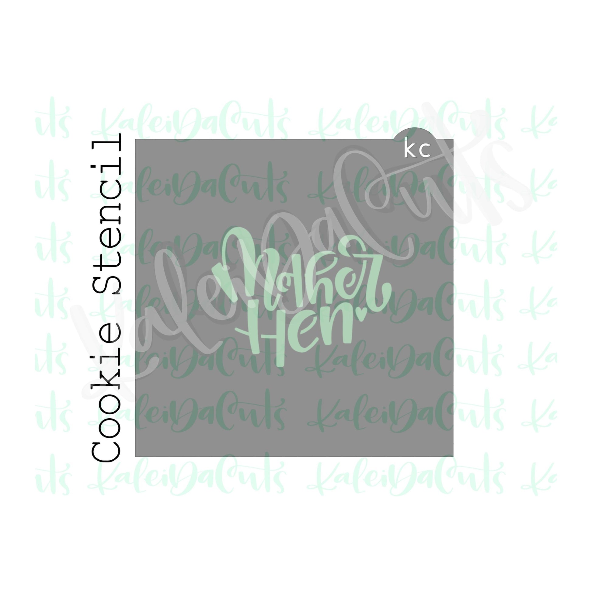Mother Hen Stencil - 4 inch design