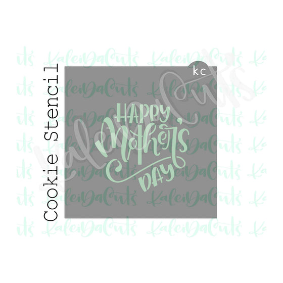 Happy Mothers Day Stencil - 3.5 inch design