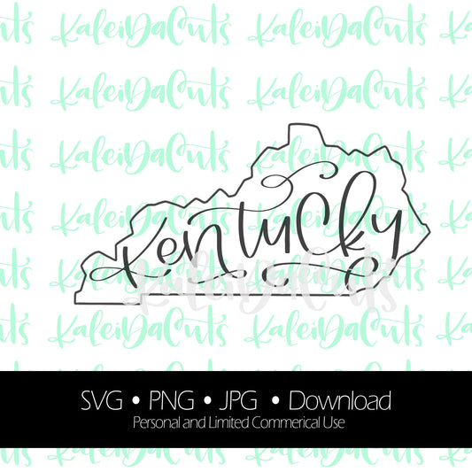 Kentucky Lettering Digital Download.