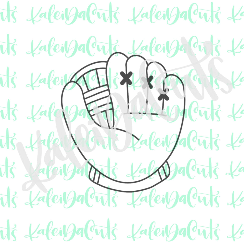 Baseball Glove Cookie Cutter. KaleidaCuts
