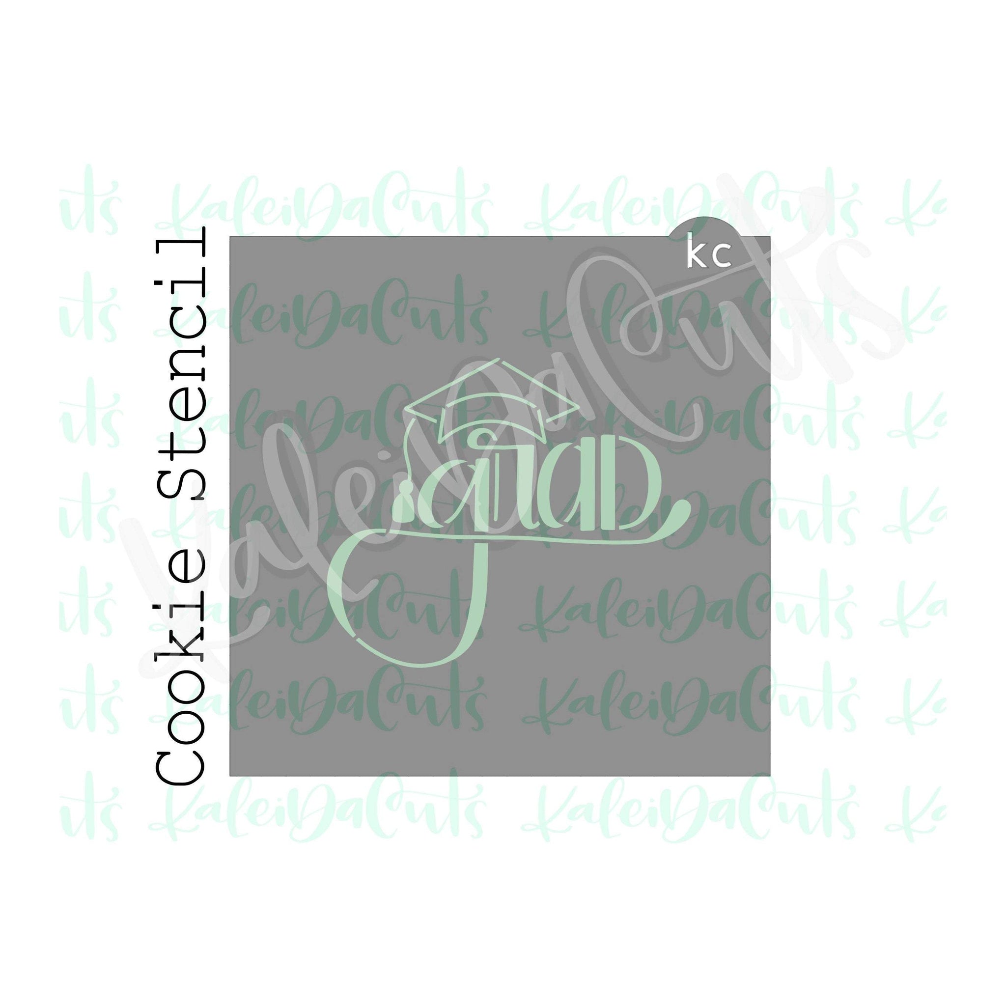 Grad Stencil - 4 inch design – KaleidaCuts