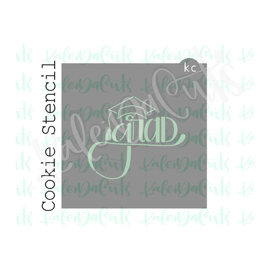 Grad Stencil - 4 inch design