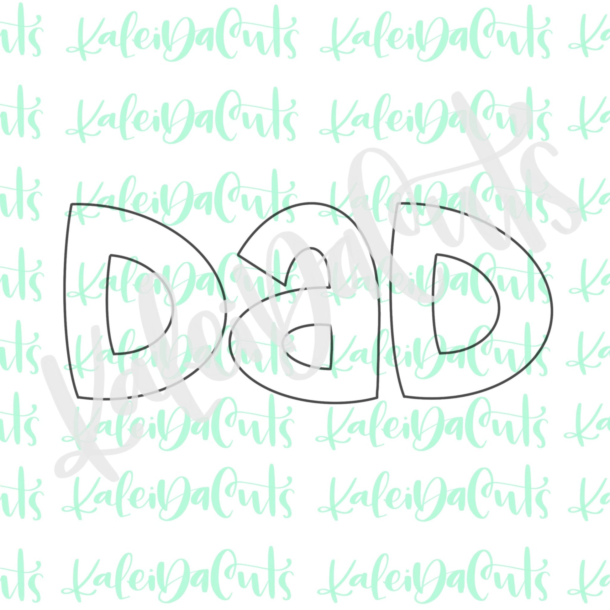 Dad Cookie Cutter Set of 2