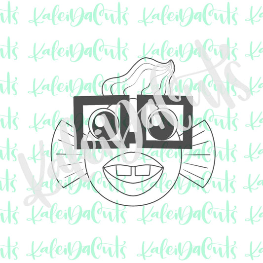 Fish with Glasses Cookie Cutter