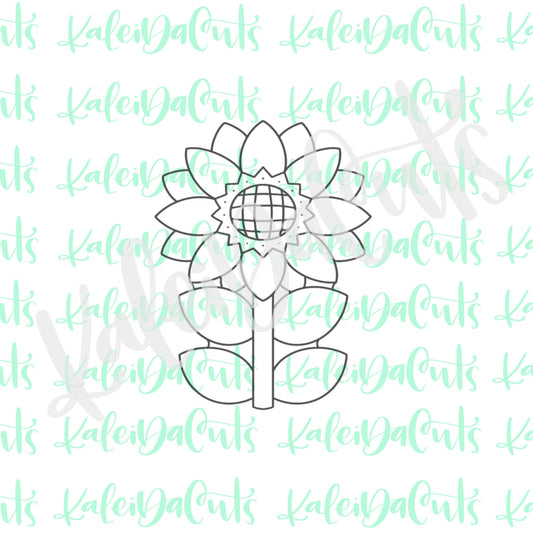 Tall Sunflower Cookie Cutter