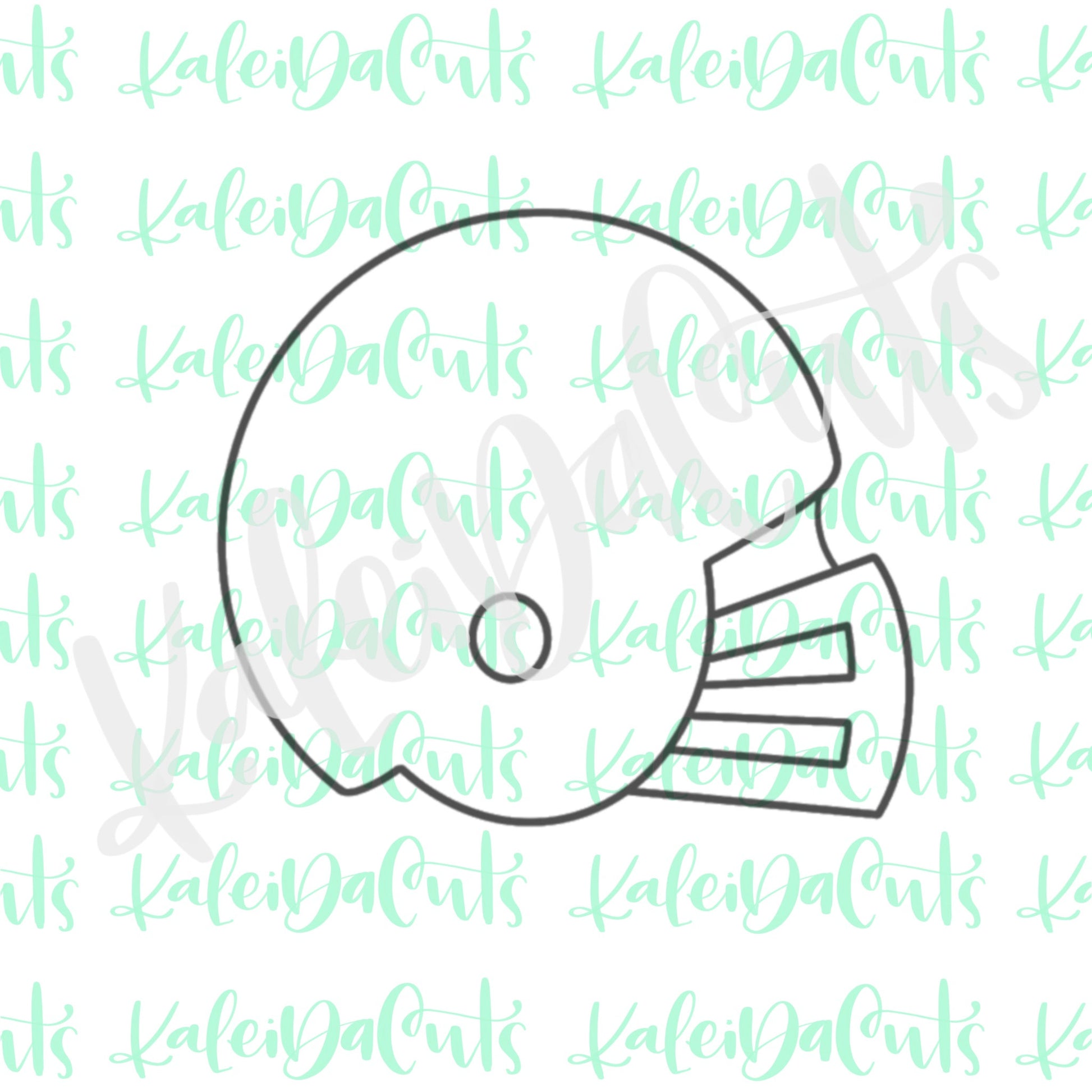 cookie cutters football helmet Chubby Football Helmet Cookie Cutter