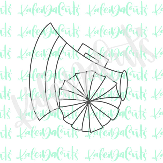 Megaphone Pom Pom Cookie Cutter