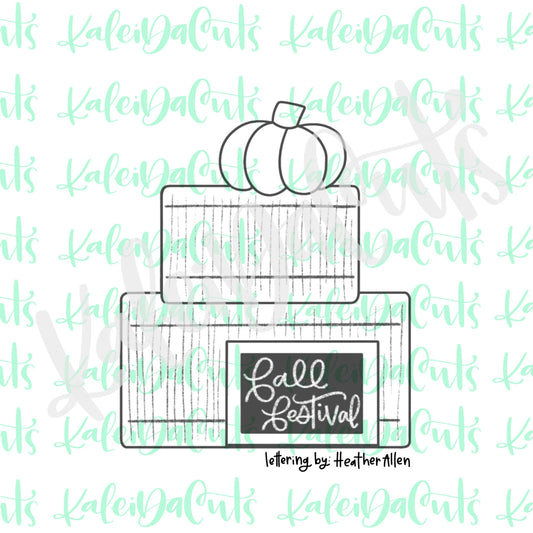 Hay Bale Pumpkin Stack Cookie Cutter