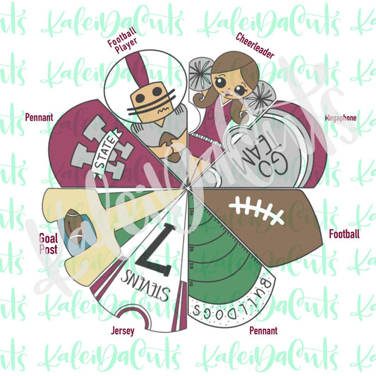 Football Platter Cookie Cutter Set