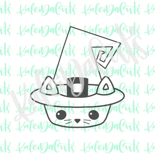 Witchy Hat Cat Cookie Cutter