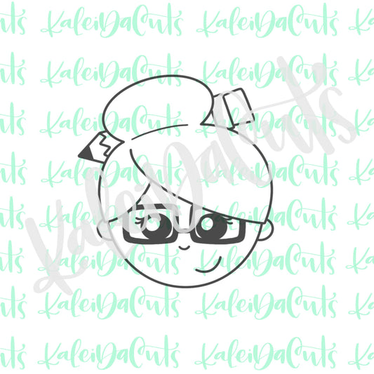 Teacher Top Knot Cookie Cutter