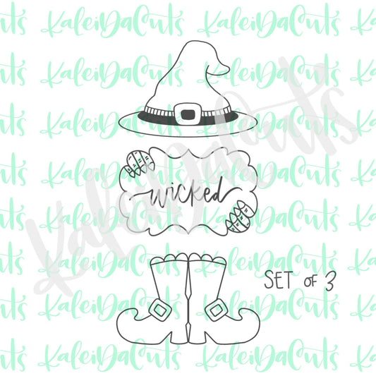 Witch Set of 3 Cookie Cutters
