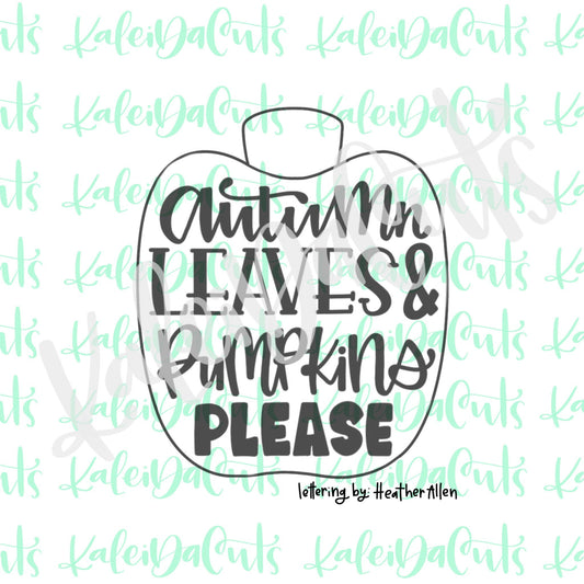 Autumn Pumpkin 2 Cookie Cutter