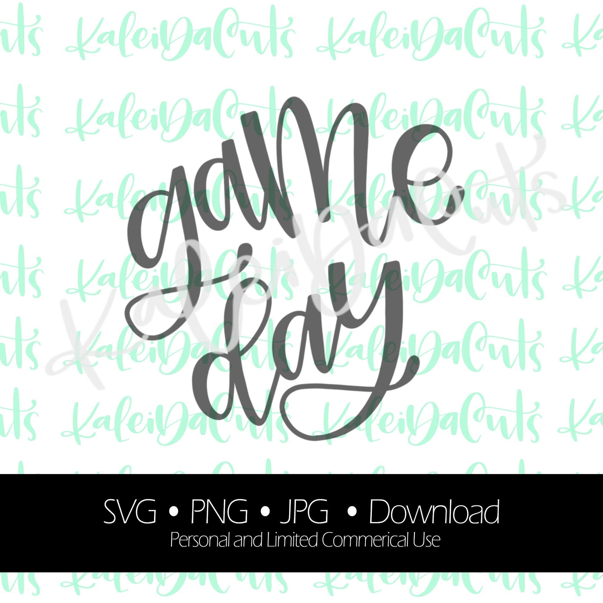 Game Day Lettering - Digital Download.