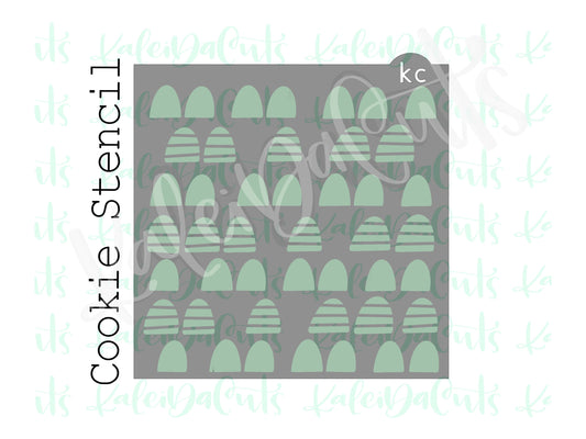 Candy Drop Geometric Pattern Stencil