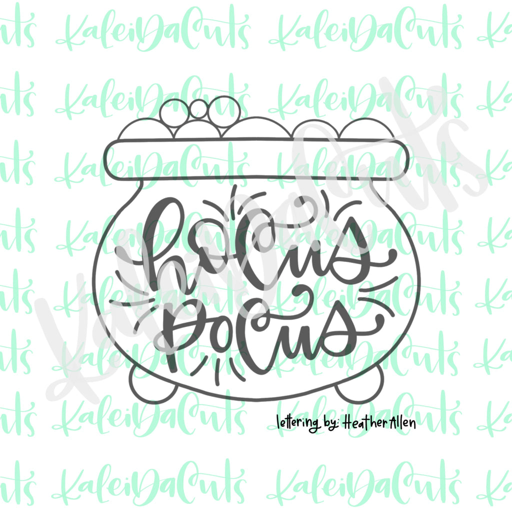 Hocus Pocus (Caulderon) Stencil - 4"