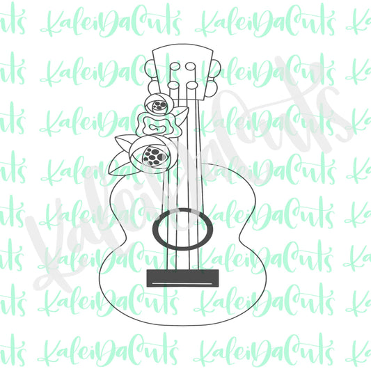 Floral Guitar Cookie Cutter