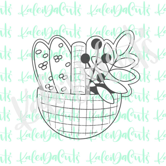 Fall Floral Basket Cookie Cutter