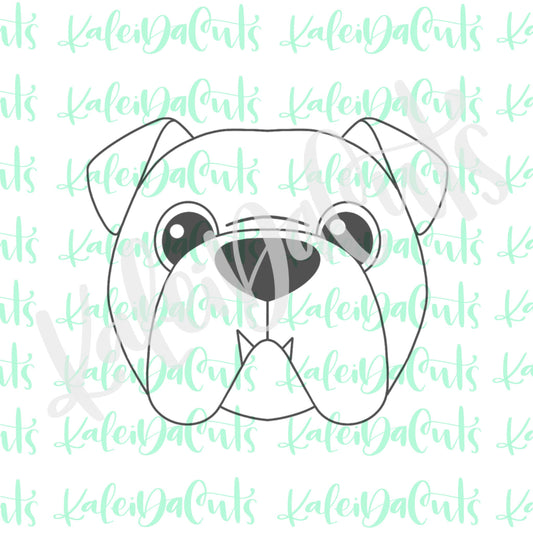 Bulldog Face Cookie Cutter