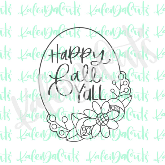 Floral Oval Cookie Cutter