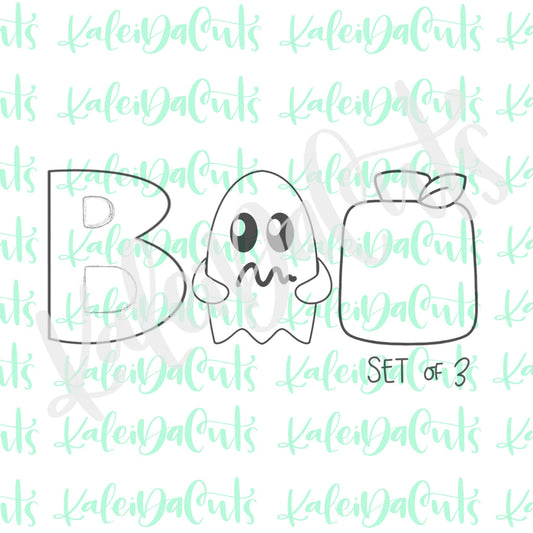 Boo Set of 3 Cookie Cutters