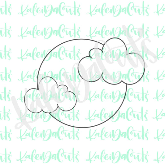 Moon and Clouds Cookie Cutter