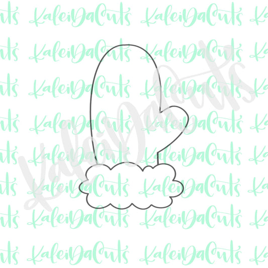 Funky Scallop Mitten Cookie Cutter