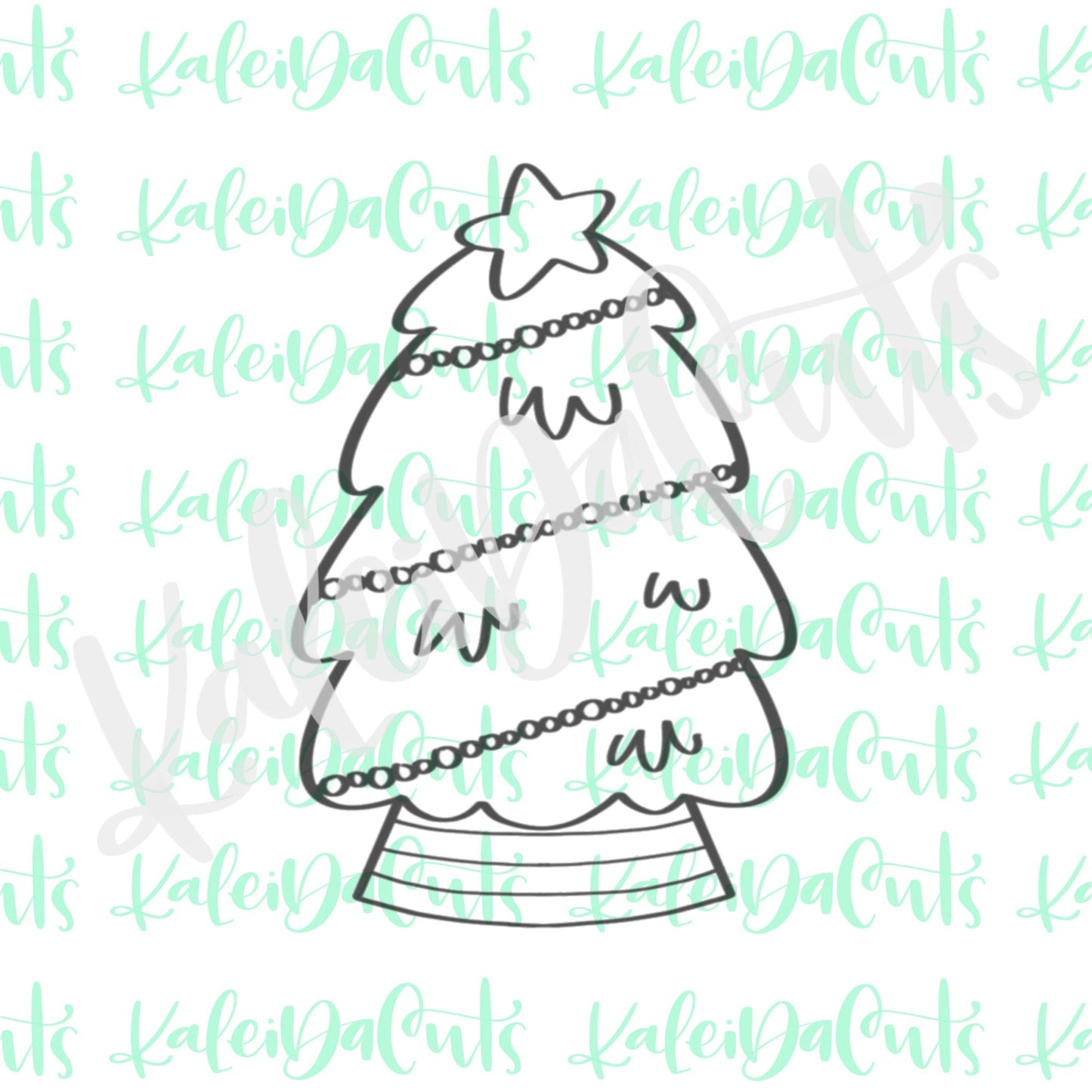 Christmas Tree in Basket Cookie Cutter