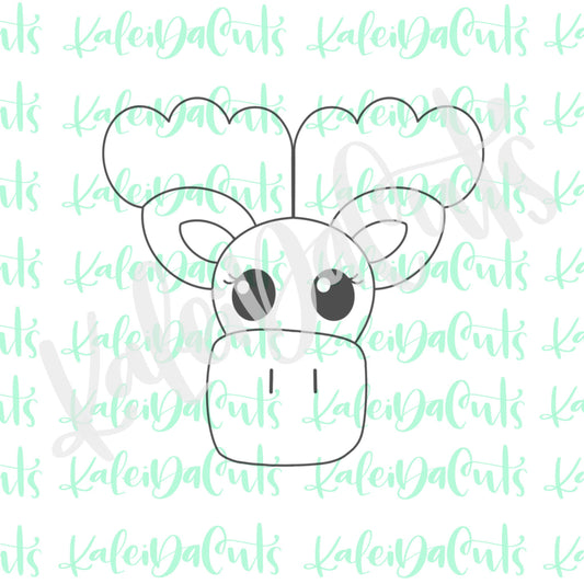 Moose Face 2 Cookie Cutter
