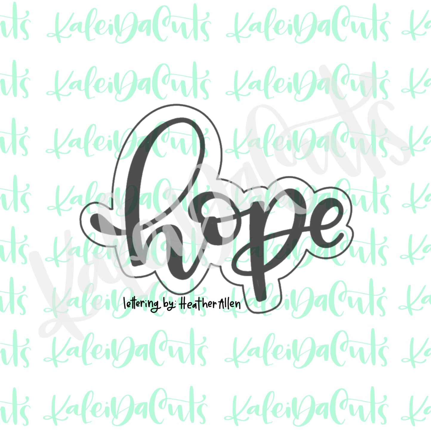 Hope Lettering Cookie Cutter