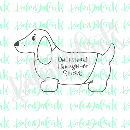Chubby Dachshund Cookie Cutter