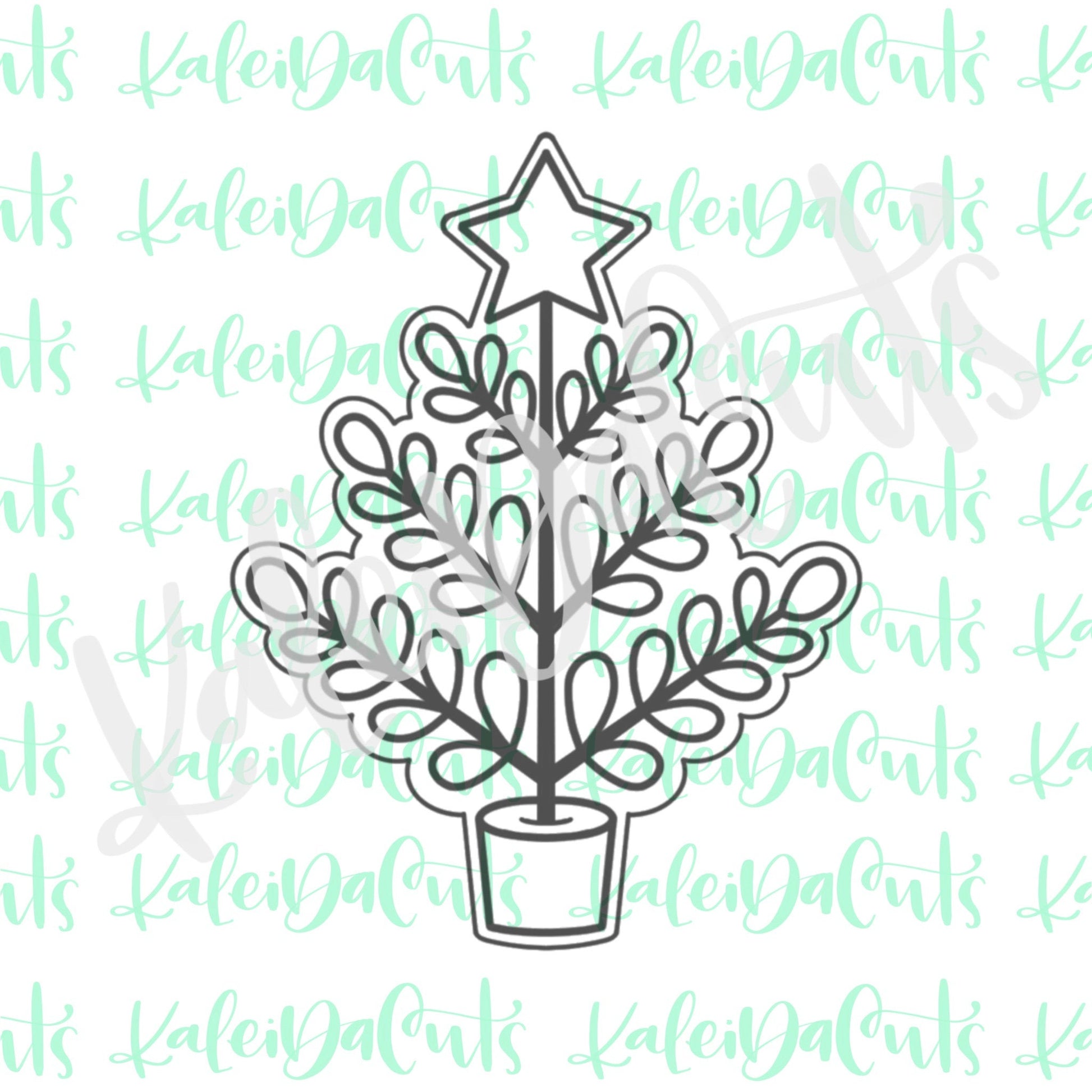 Leafy Christmas Tree Cookie Cutter
