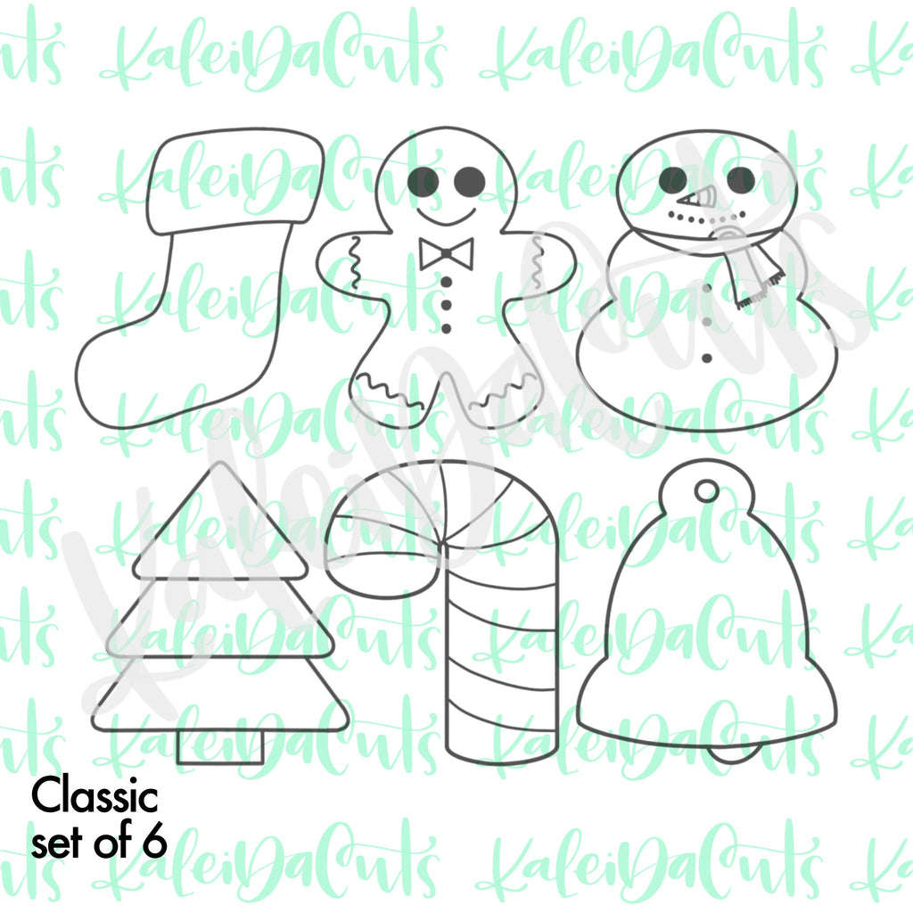 Mini Classic Christmas Set - 6 Cookie Cutters