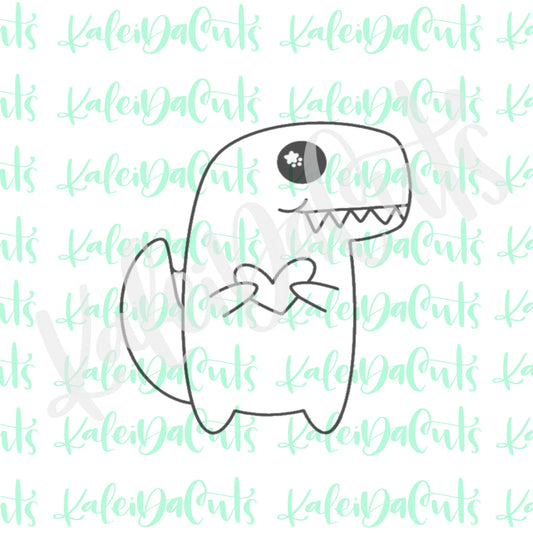 Rex of Love Cookie Cutter