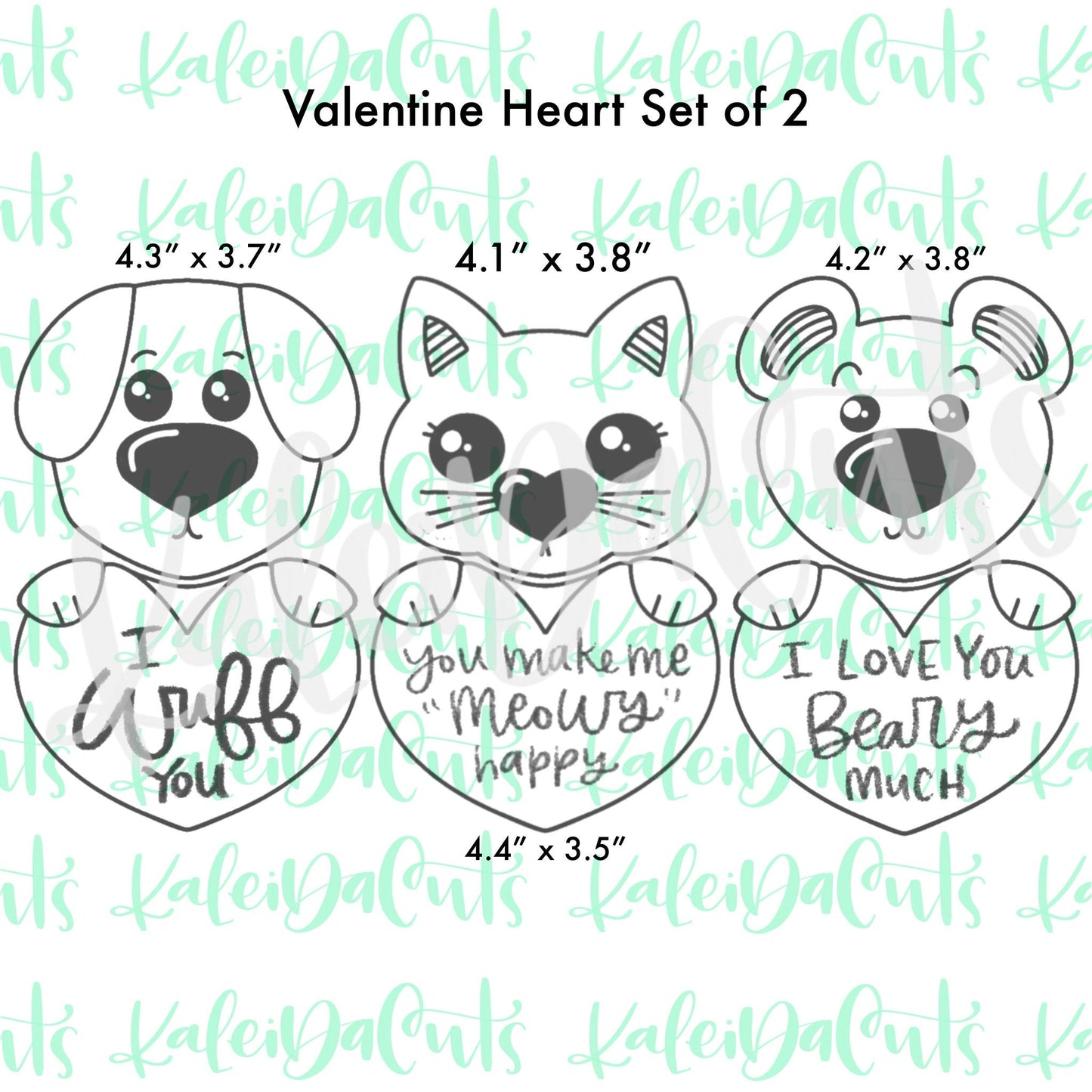 Valentine Heart Set - Build Your Own Character
