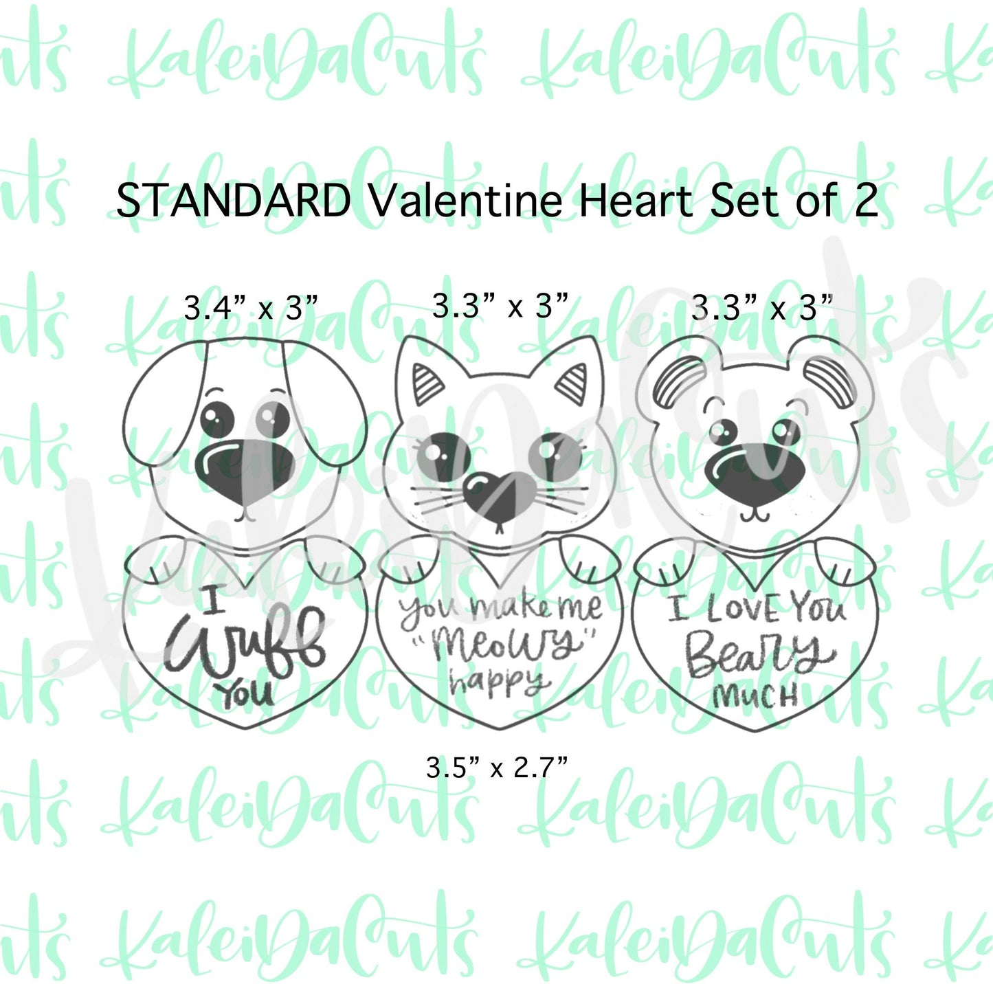 Standard Valentine Heart Set - Build Your Own Character