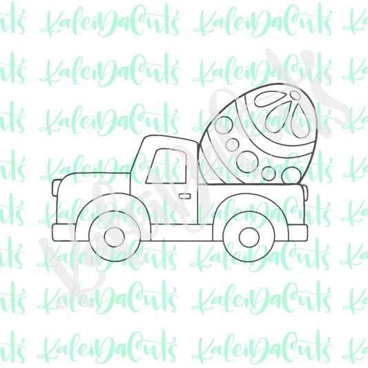 Truck with Egg Cookie Cutter
