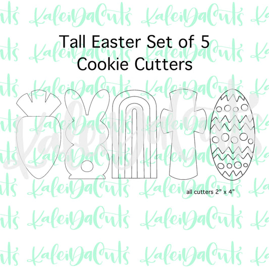 Tall Easter Set of 5 Cookie Cutters