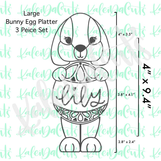 Large Bunny Egg Platter