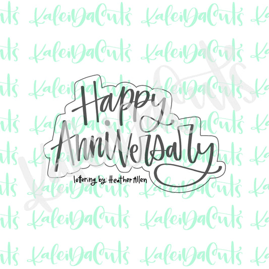 Happy Anniversary 2 Cookie Cutter